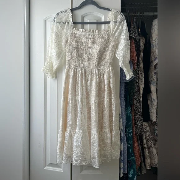 White lace dress - Picture 2 of 3